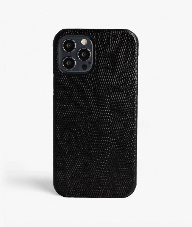 Coque iPhone 12/iPhone 12 Pro Lizard Noir