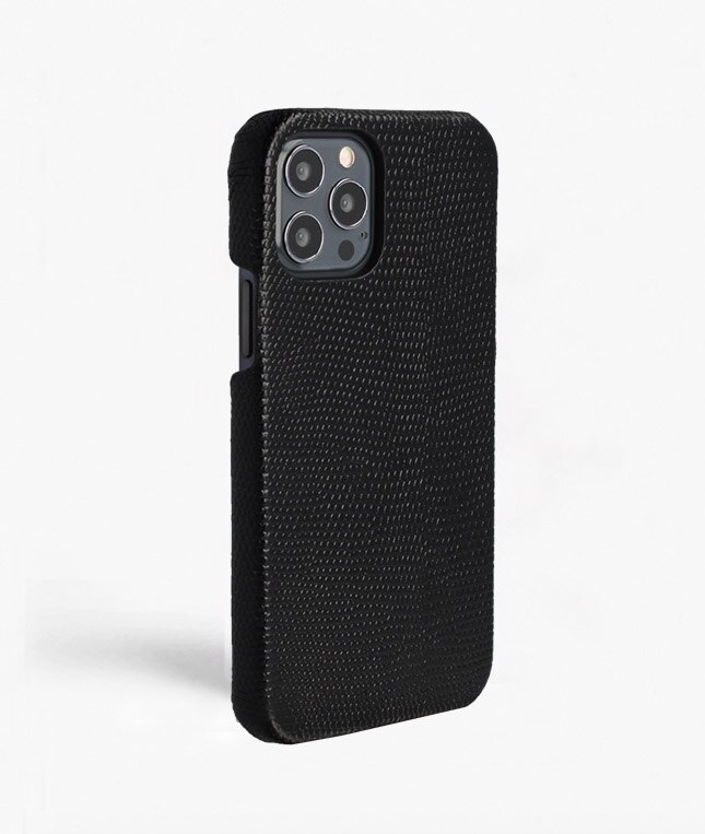 Coque iPhone 12/iPhone 12 Pro Lizard Noir
