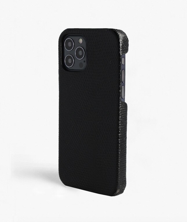 Coque iPhone 12/iPhone 12 Pro Lizard Noir
