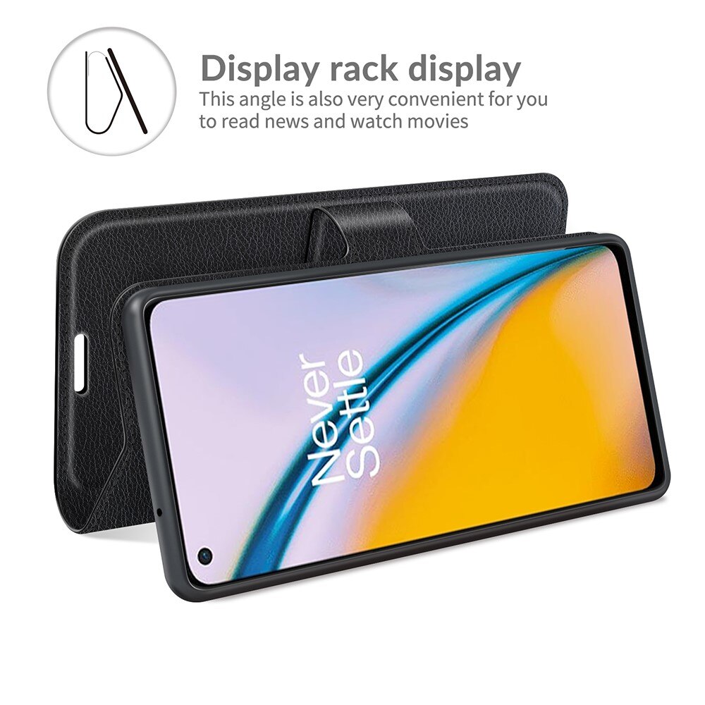 Coque portefeuille  OnePlus Nord 2 5G, Noir