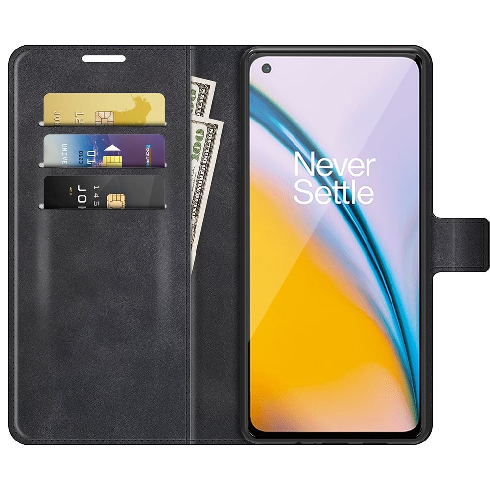 Étui portefeuille Leather Wallet OnePlus Nord 2 5G Black