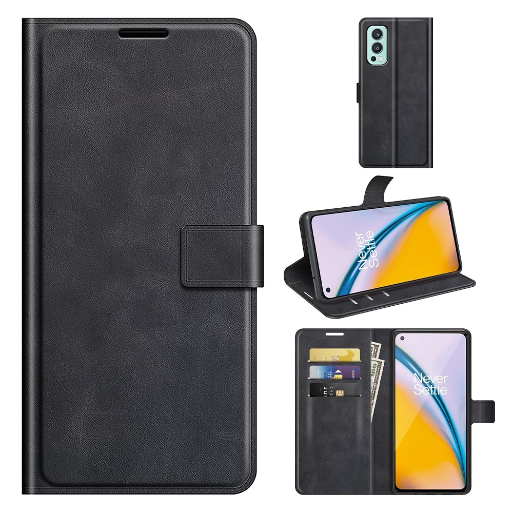 Étui portefeuille Leather Wallet OnePlus Nord 2 5G Black