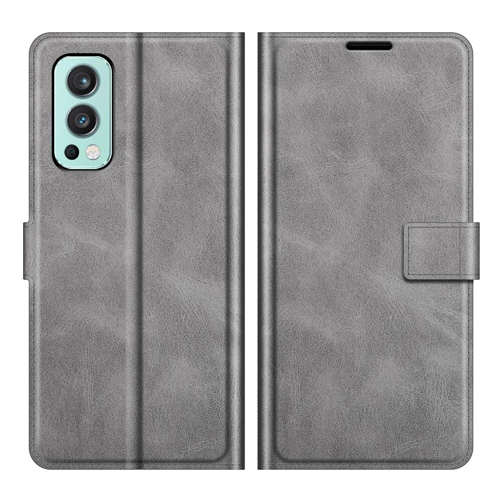 Étui portefeuille Leather Wallet OnePlus Nord 2 5G Grey