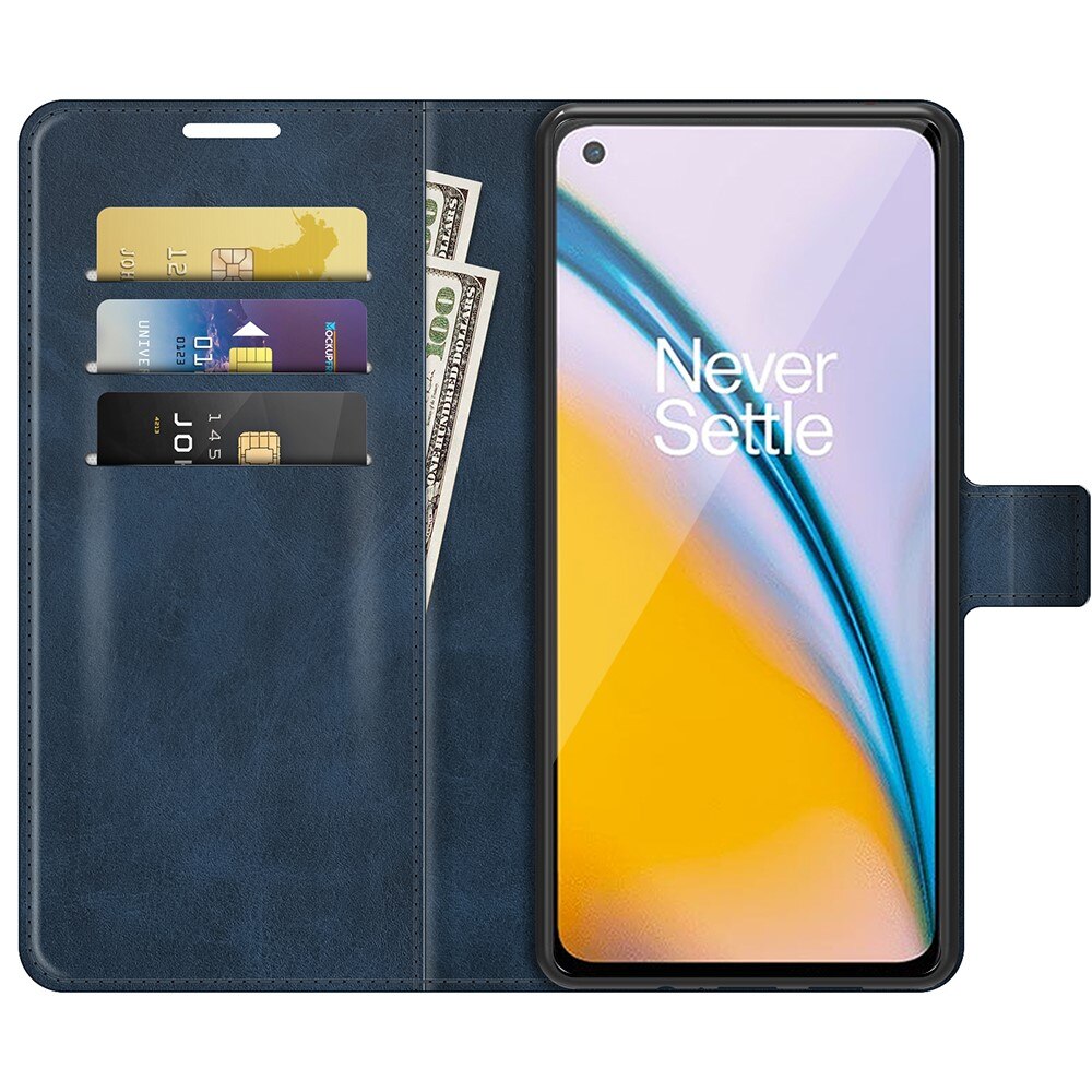 Étui portefeuille Leather Wallet OnePlus Nord 2 5G Blue