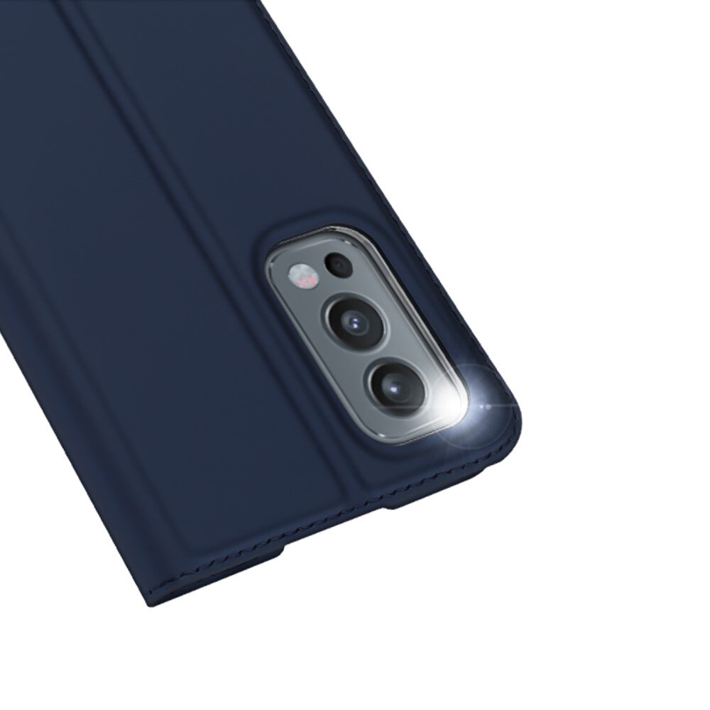 Étui portefeuille Skin Pro Series  OnePlus Nord 2 5G, Bleu