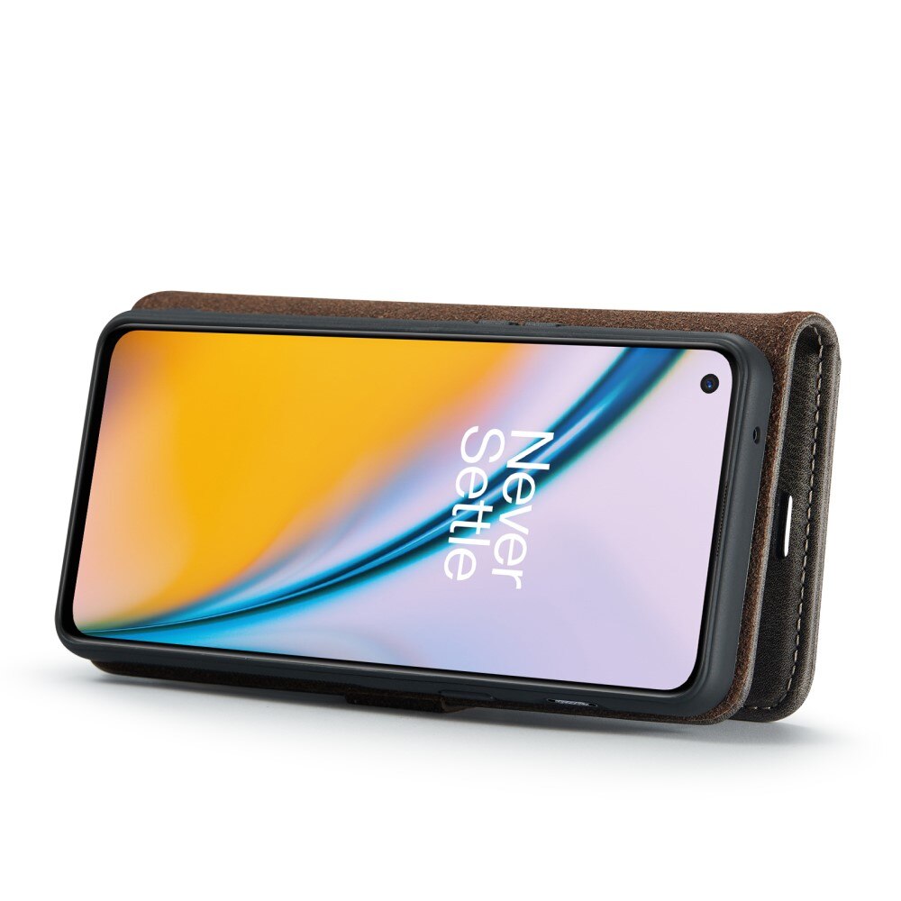 Étui portefeuille Magnet Wallet  OnePlus Nord 2 5G, Brown