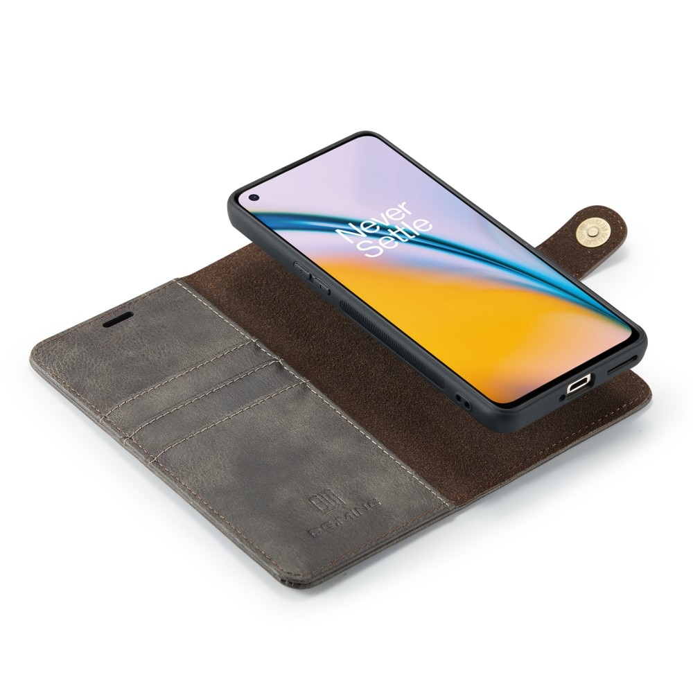 Étui portefeuille Magnet Wallet OnePlus Nord 2 5G Brown
