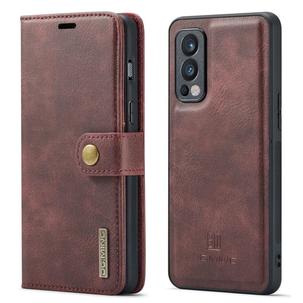 Étui portefeuille Magnet Wallet  OnePlus Nord 2 5G, Red