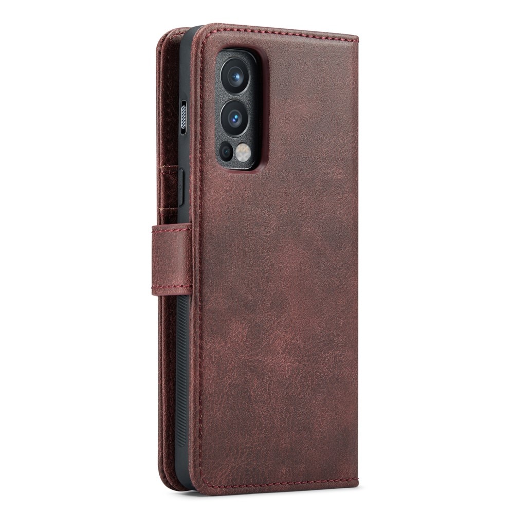 Étui portefeuille Magnet Wallet OnePlus Nord 2 5G Red