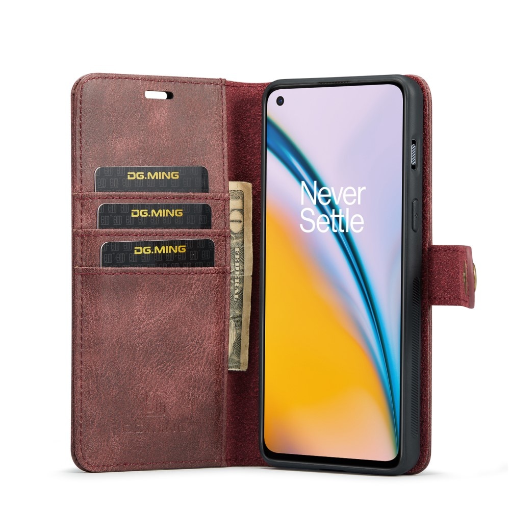 Étui portefeuille Magnet Wallet OnePlus Nord 2 5G Red