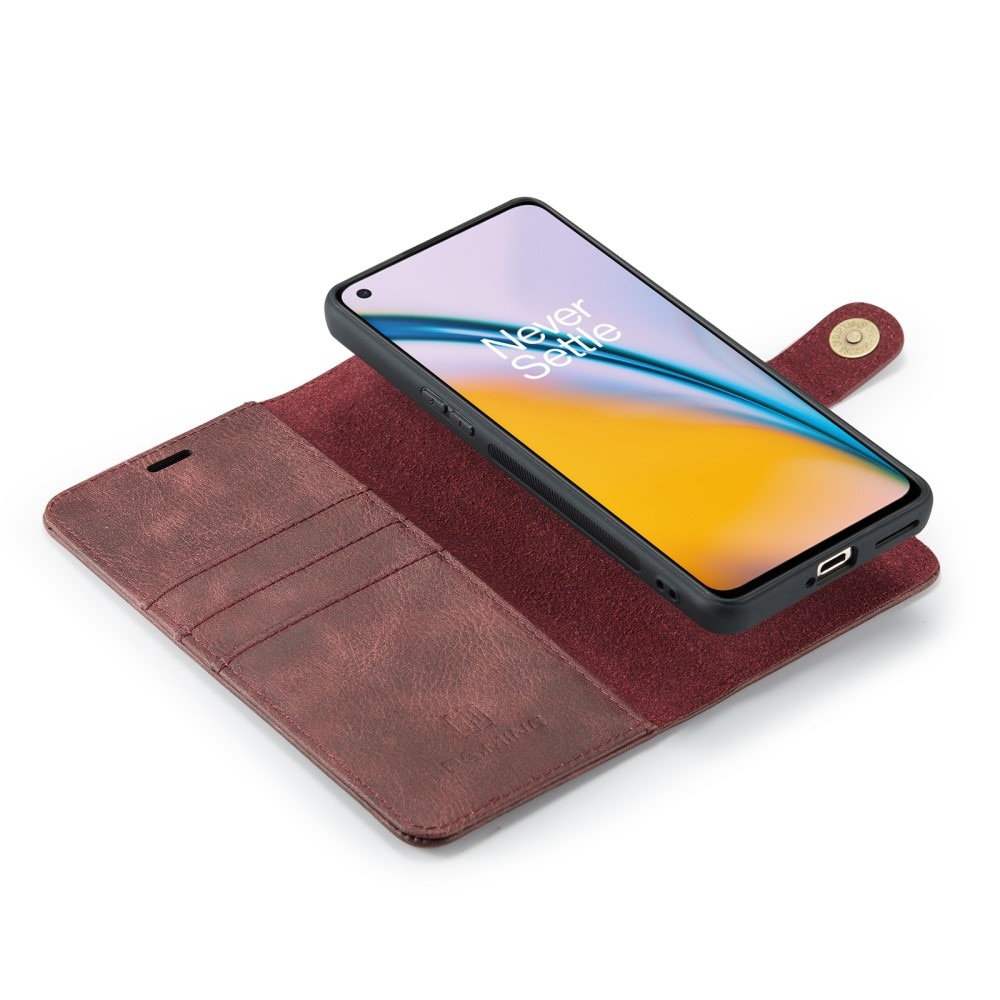 Étui portefeuille Magnet Wallet OnePlus Nord 2 5G Red