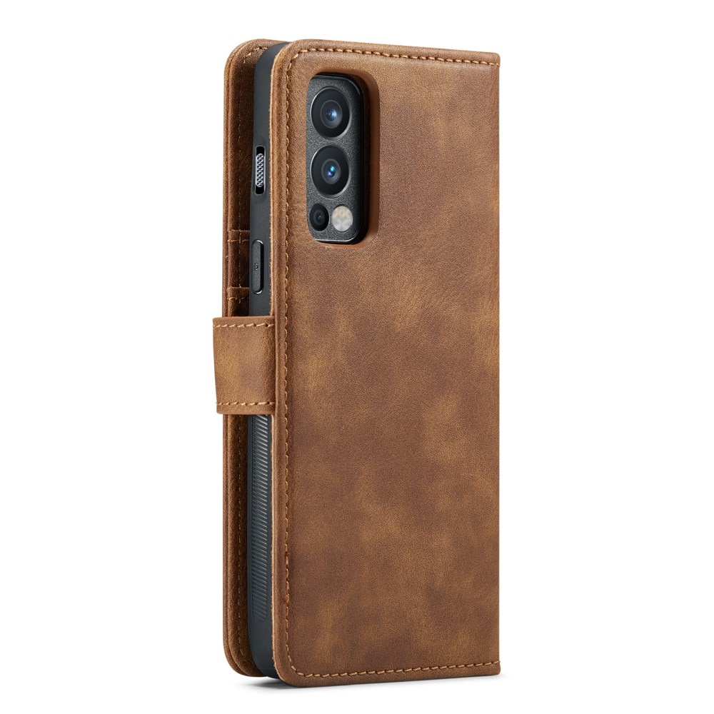 Étui portefeuille Magnet Wallet OnePlus Nord 2 5G Cognac