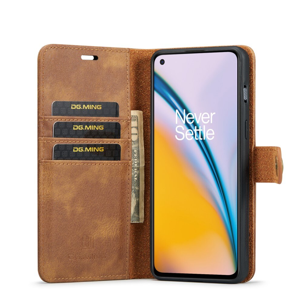 Étui portefeuille Magnet Wallet  OnePlus Nord 2 5G, Cognac