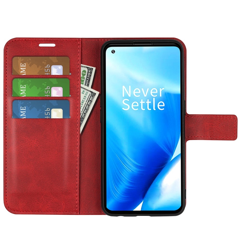 Étui portefeuille Leather Wallet OnePlus Nord N20 Red