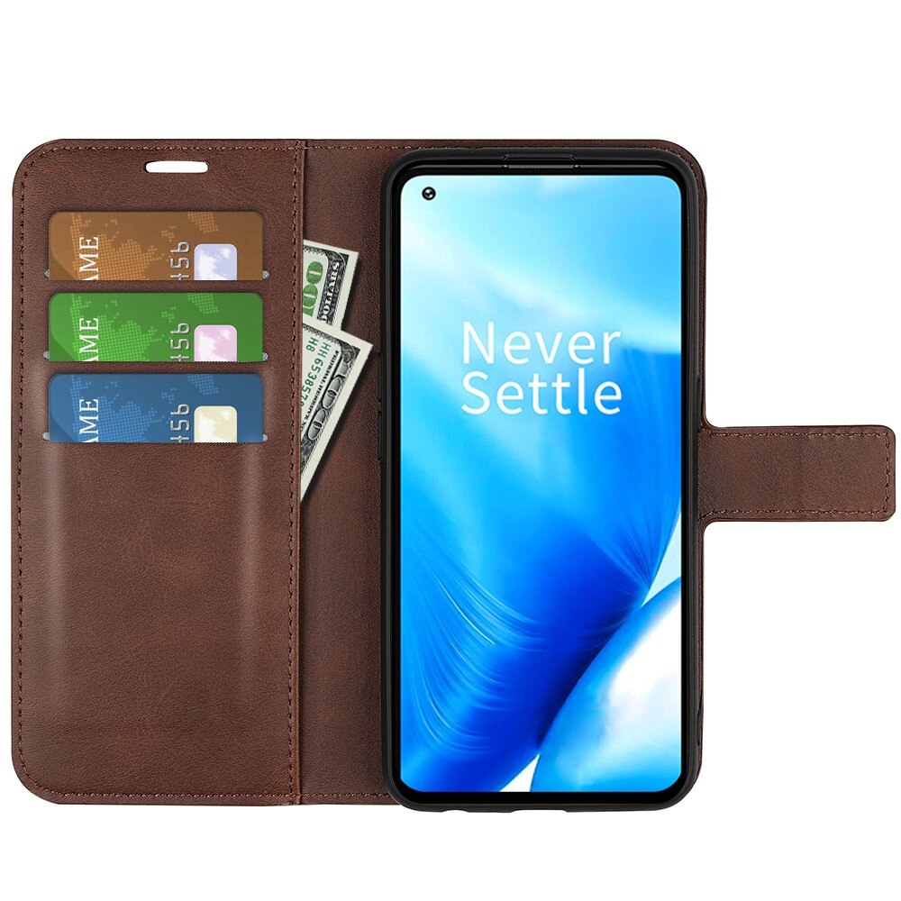 Étui portefeuille Leather Wallet OnePlus Nord N20 Brown