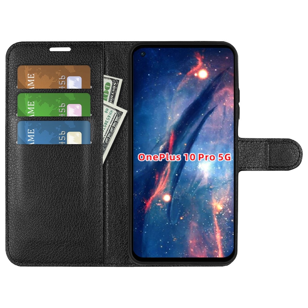 Coque portefeuille  OnePlus 10 Pro, Noir