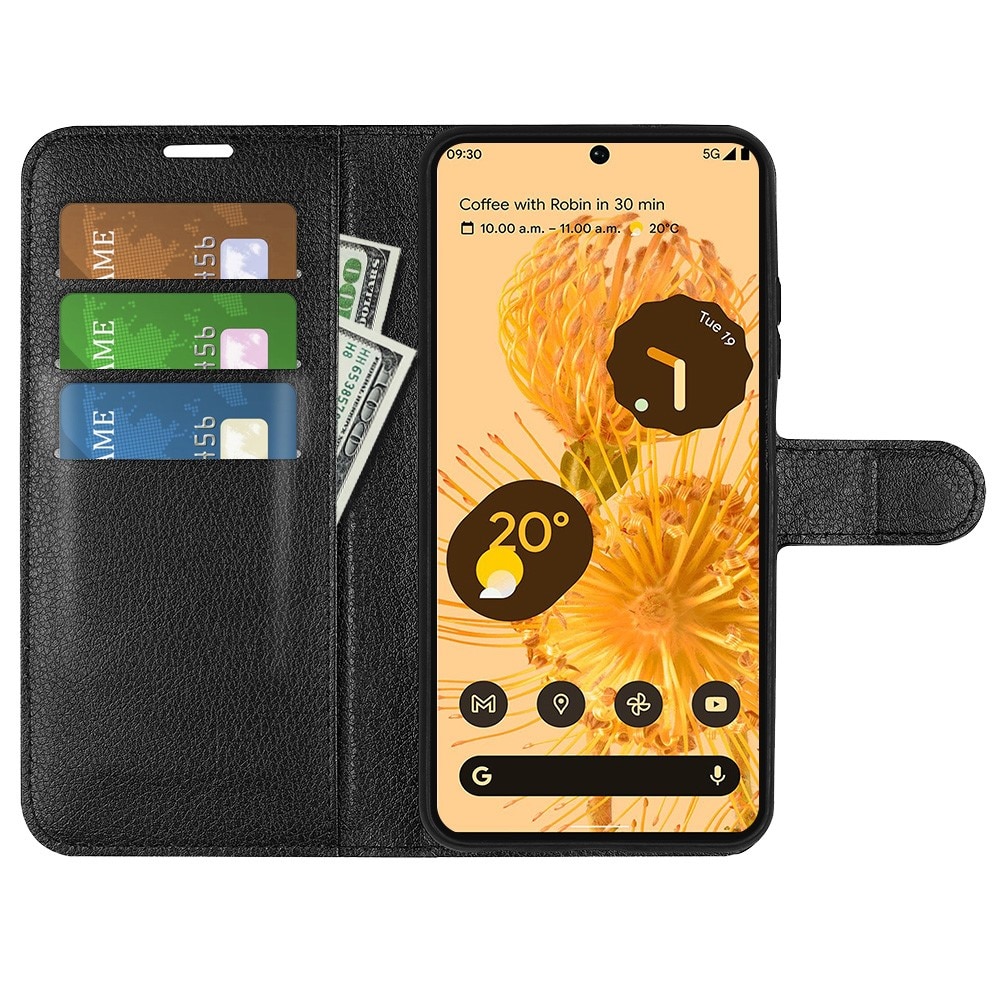 Coque portefeuille Google Pixel 7 Pro, Noir