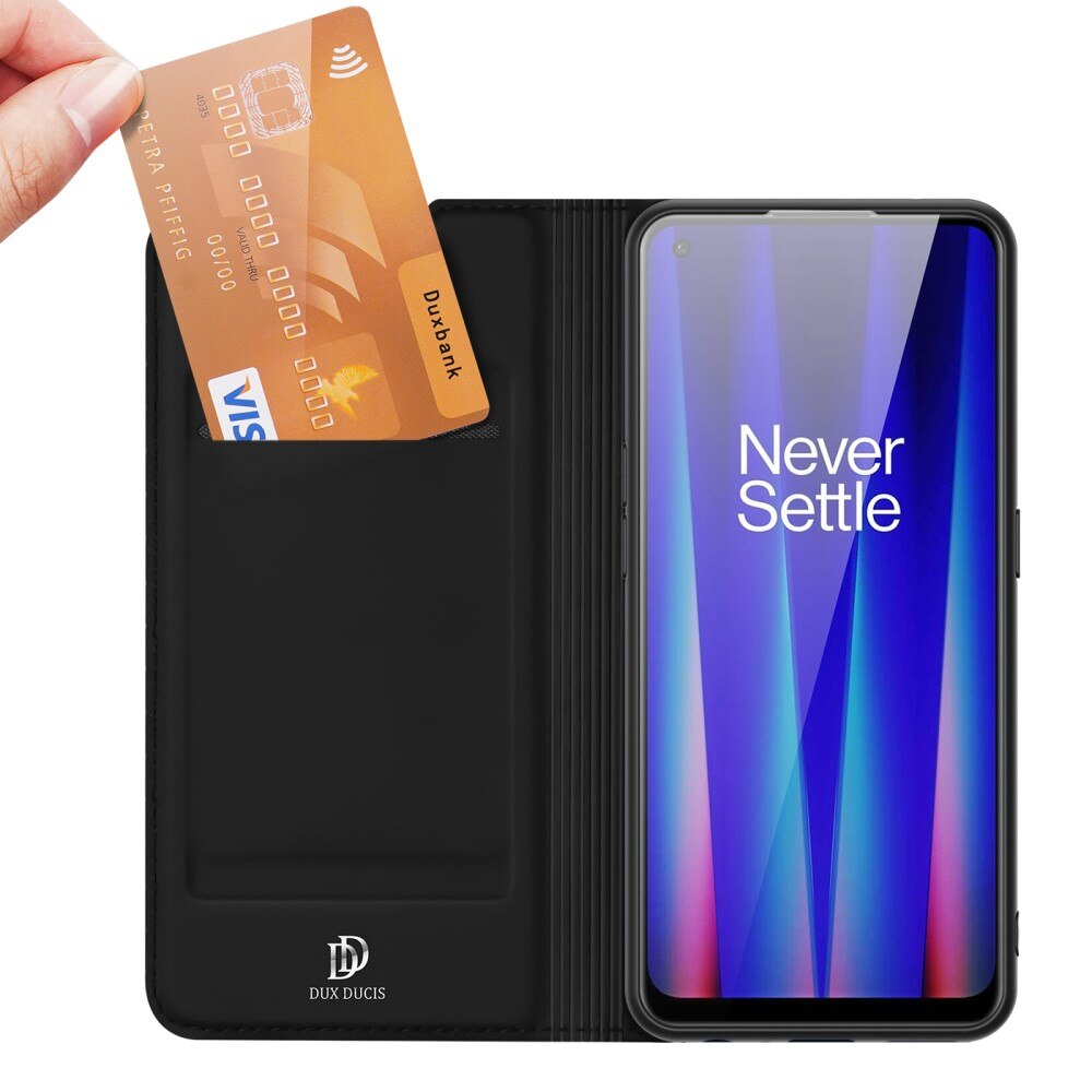 Étui portefeuille Skin Pro Series  OnePlus Nord CE 2 5G, Noir