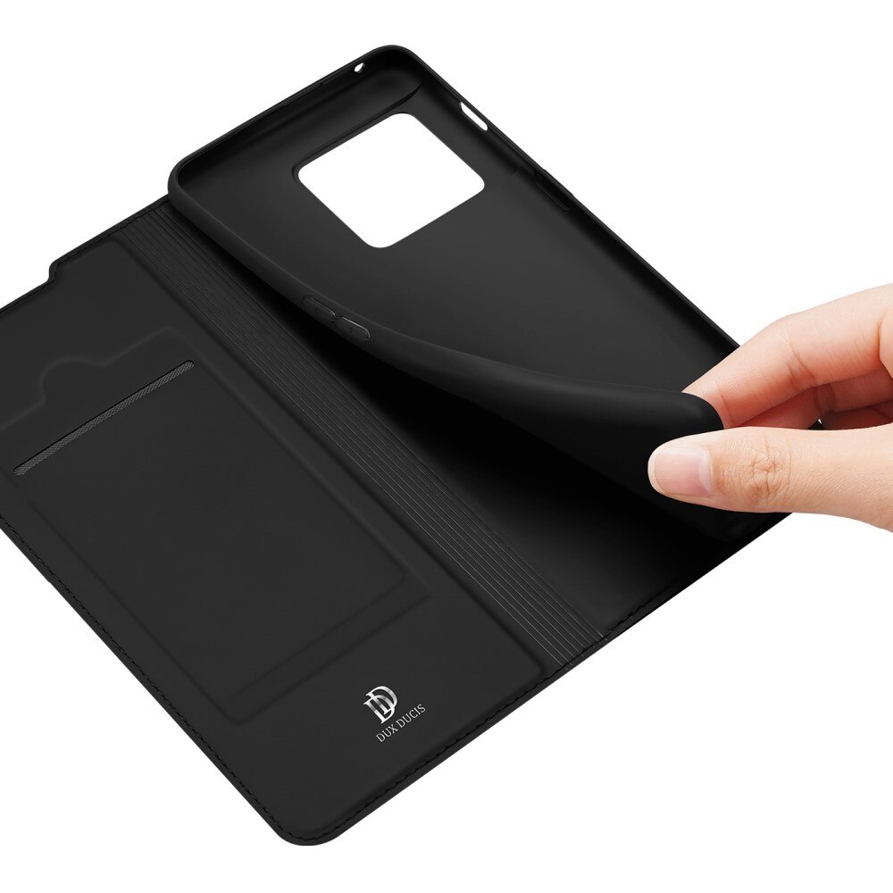 Étui portefeuille Skin Pro Series  OnePlus 10 Pro, Noir