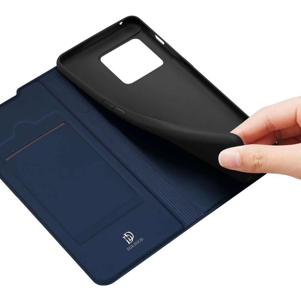 Étui portefeuille Skin Pro Series  OnePlus 10 Pro, Bleu
