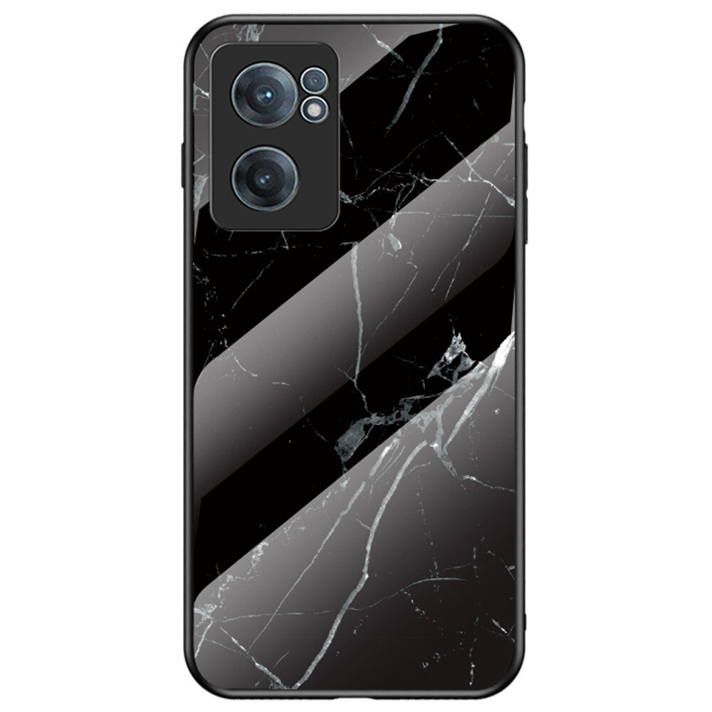 Coque en verre trempé OnePlus Nord CE 2 5G Marbre noir