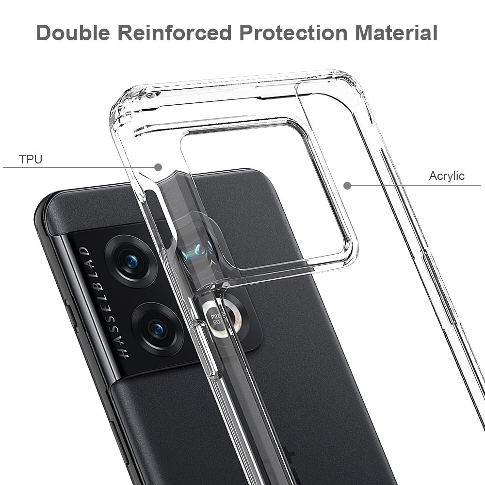 Coque hybride Crystal Hybrid pour OnePlus 10 Pro, transparent
