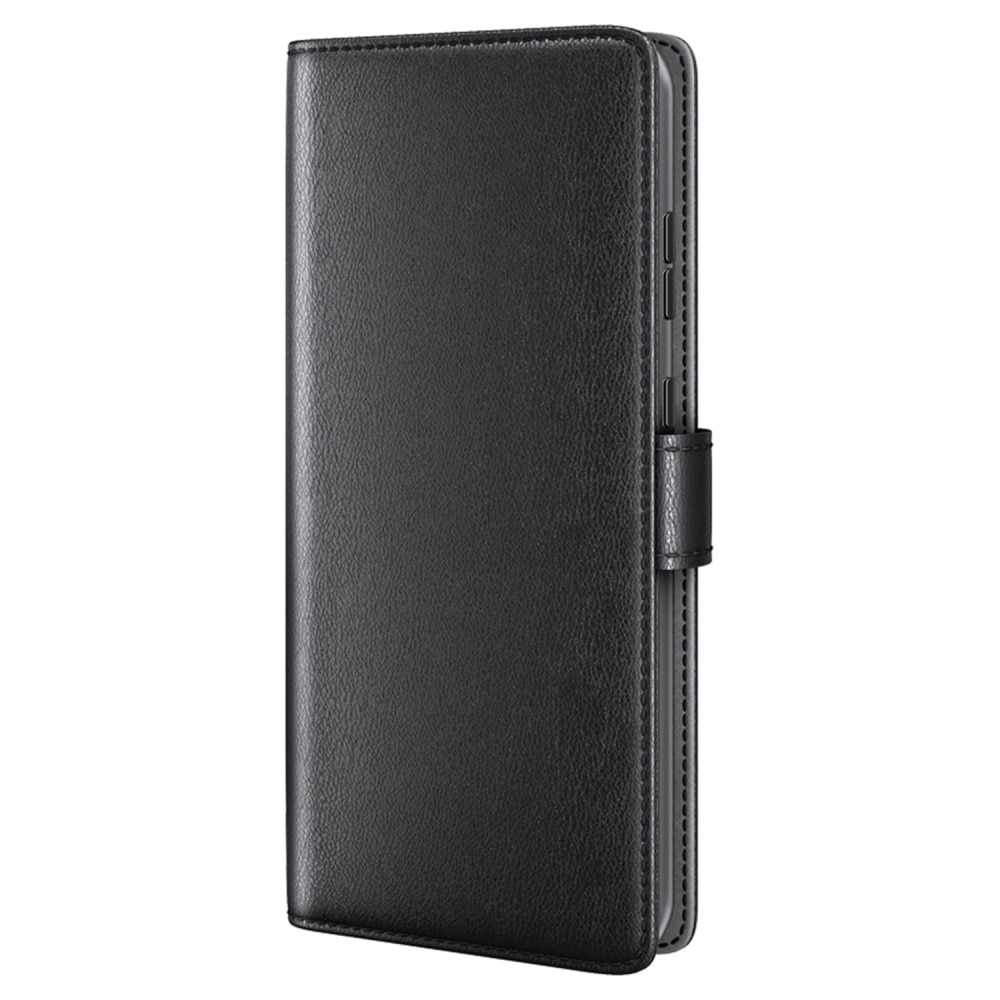 Étui en cuir veritable  Oneplus Nord 2T 5G, Noir