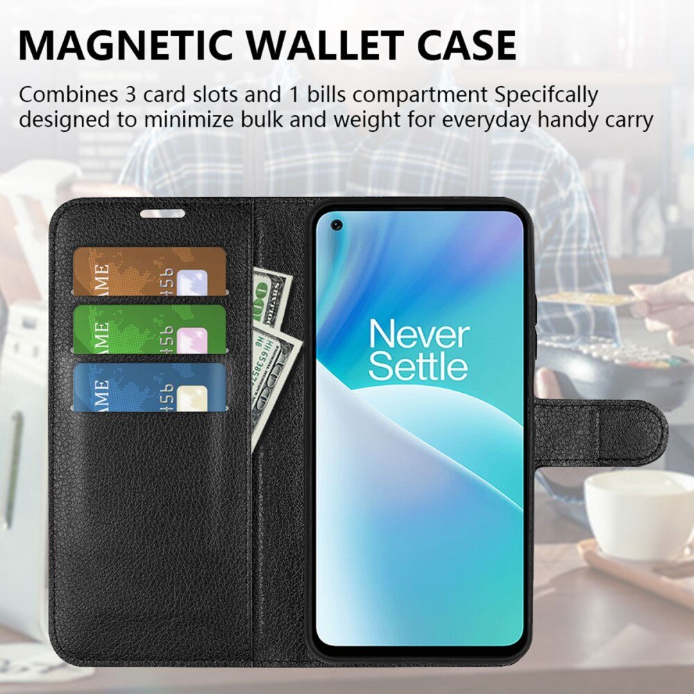 Coque portefeuille  Oneplus Nord 2T 5G, Noir