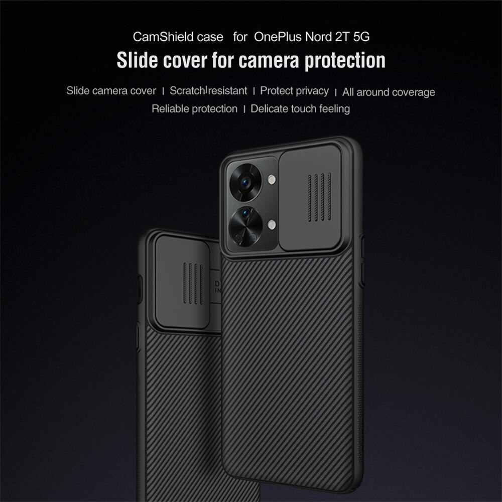 Coque CamShield  Oneplus Nord 2T 5G, Noir