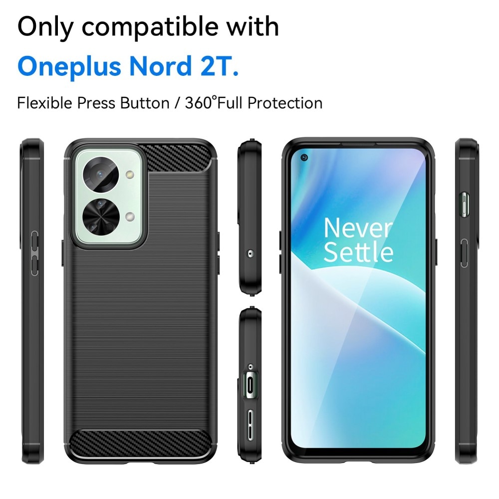 Coque Brushed TPU Case OnePlus Nord 2T 5 g Black