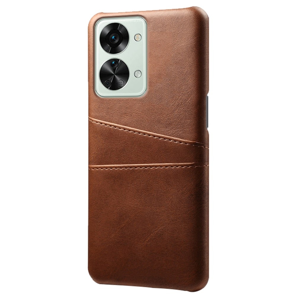 Coque Cards Slot Case OnePlus Nord 2T 5G Marron