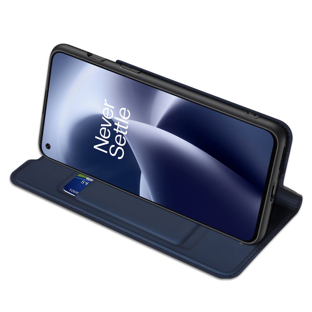 Étui portefeuille Skin Pro Series  Oneplus Nord 2T 5G, Bleu