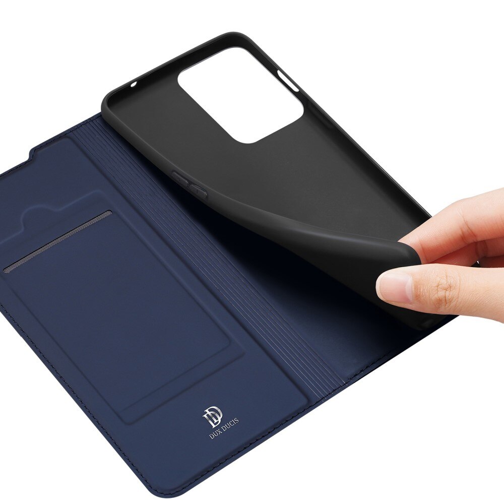 Étui portefeuille Skin Pro Series  Oneplus Nord 2T 5G, Bleu