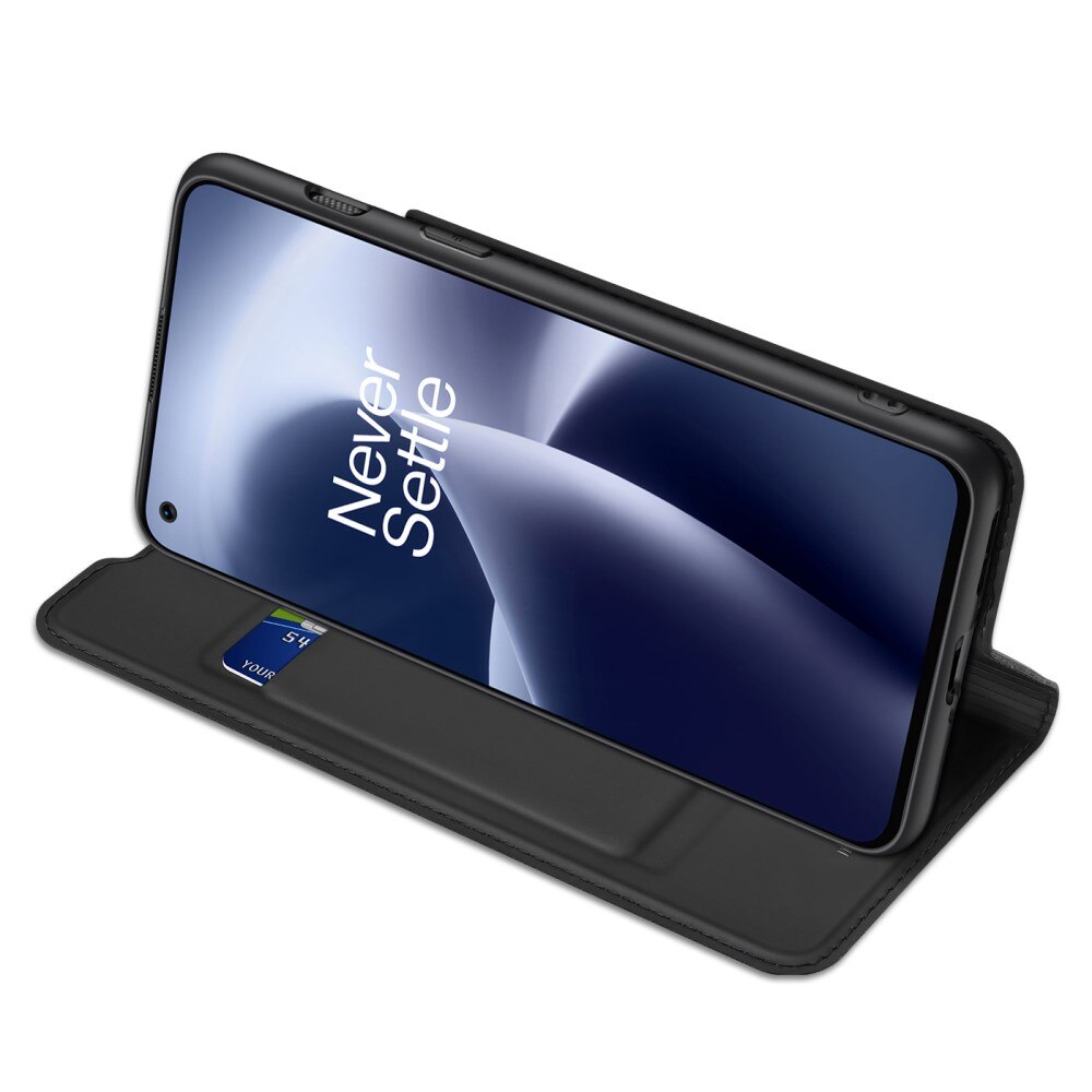 Étui portefeuille Skin Pro Series  Oneplus Nord 2T 5G, Noir