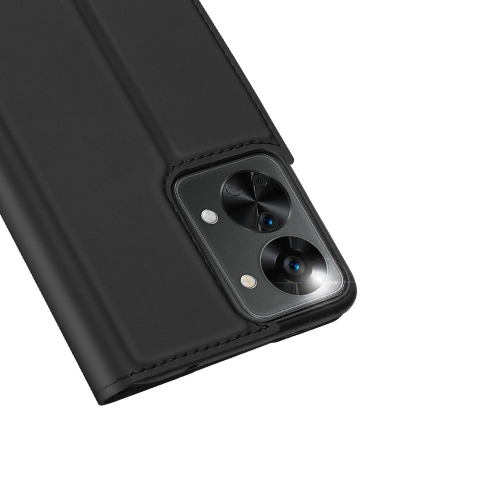 Étui portefeuille Skin Pro Series  Oneplus Nord 2T 5G, Noir