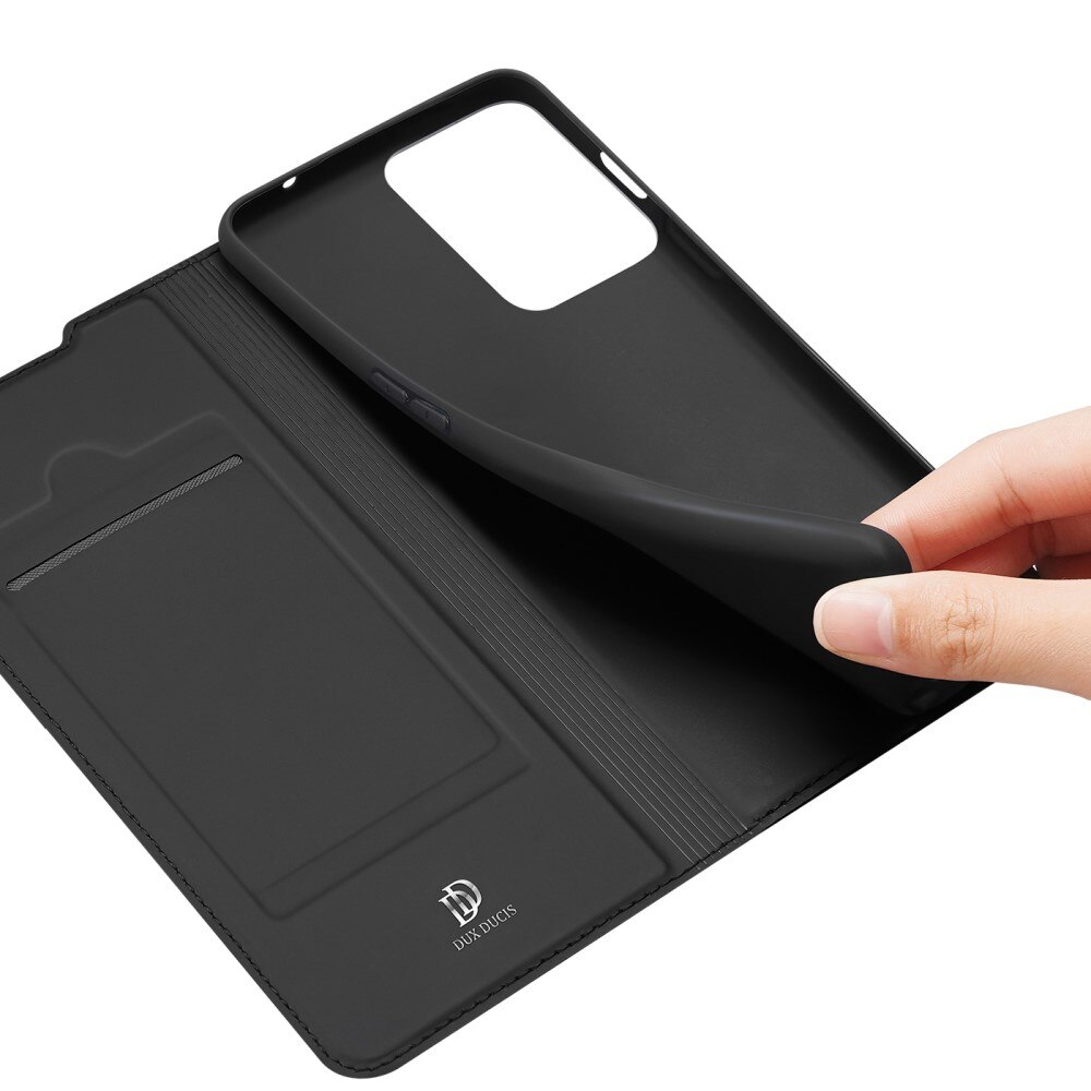 Étui portefeuille Skin Pro Series  Oneplus Nord 2T 5G, Noir