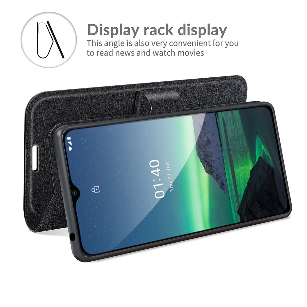 Coque portefeuille Nokia 1.4 Noir