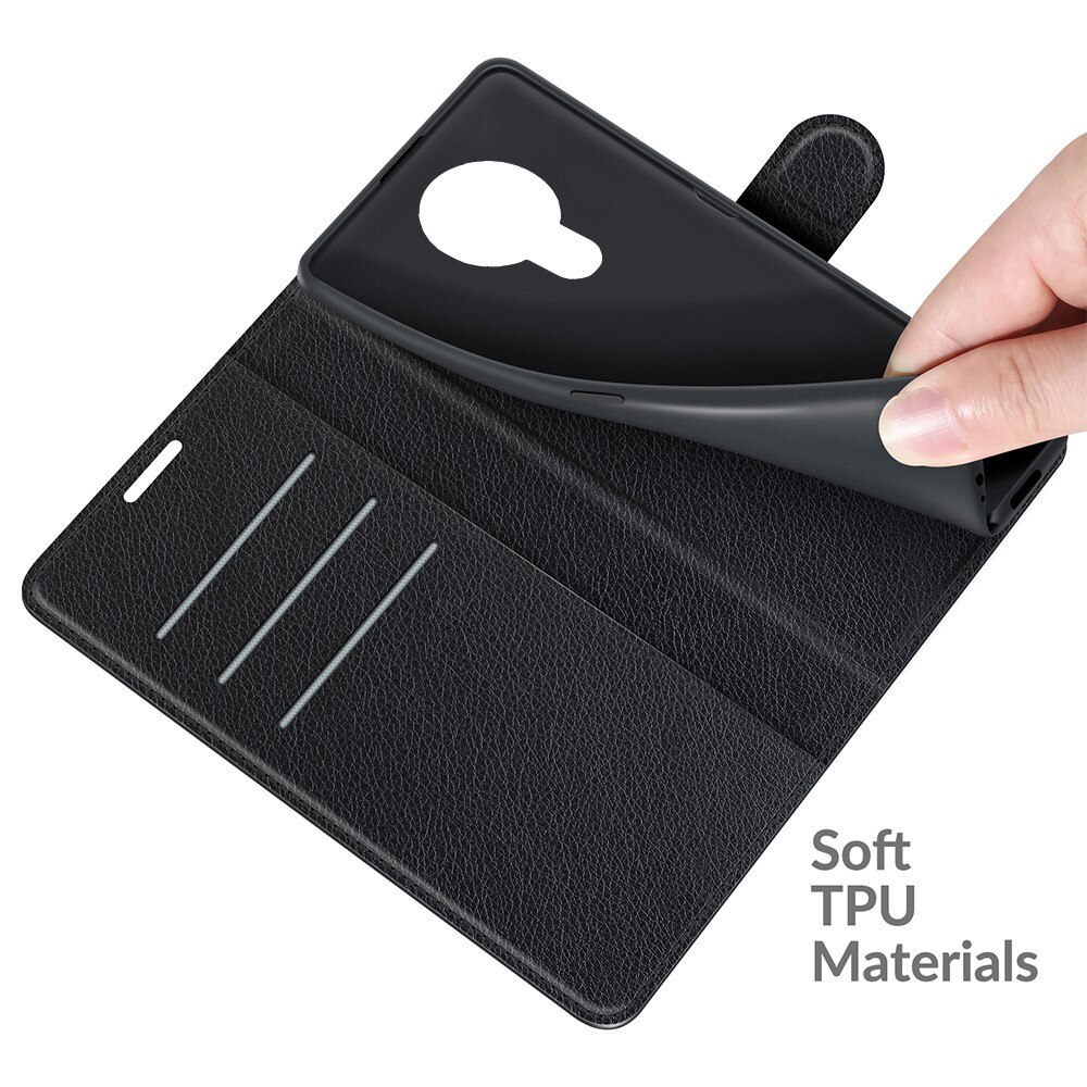 Coque portefeuille Nokia , Noir