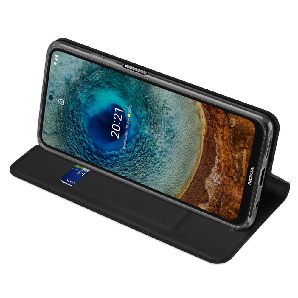 Étui portefeuille Skin Pro Series Nokia X20/X10, Noir