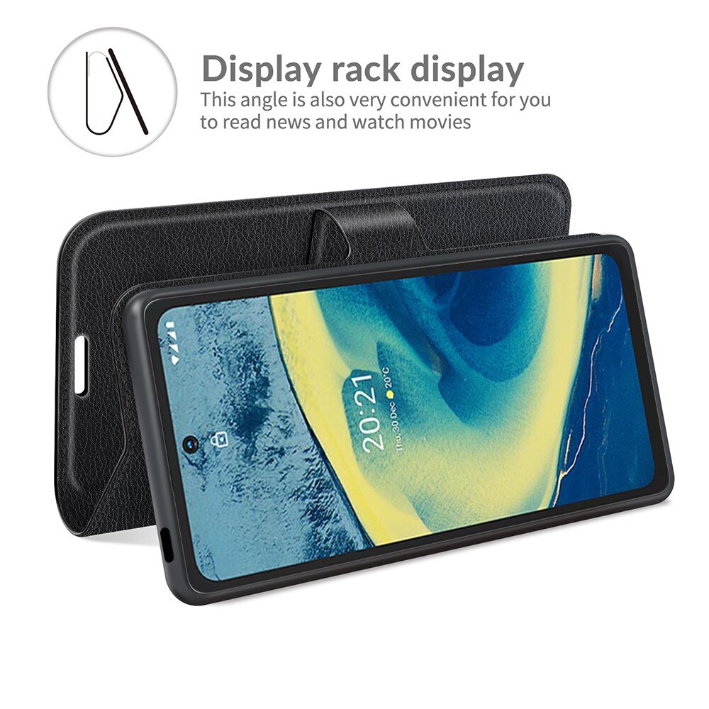 Coque portefeuille  Nokia XR20, Noir