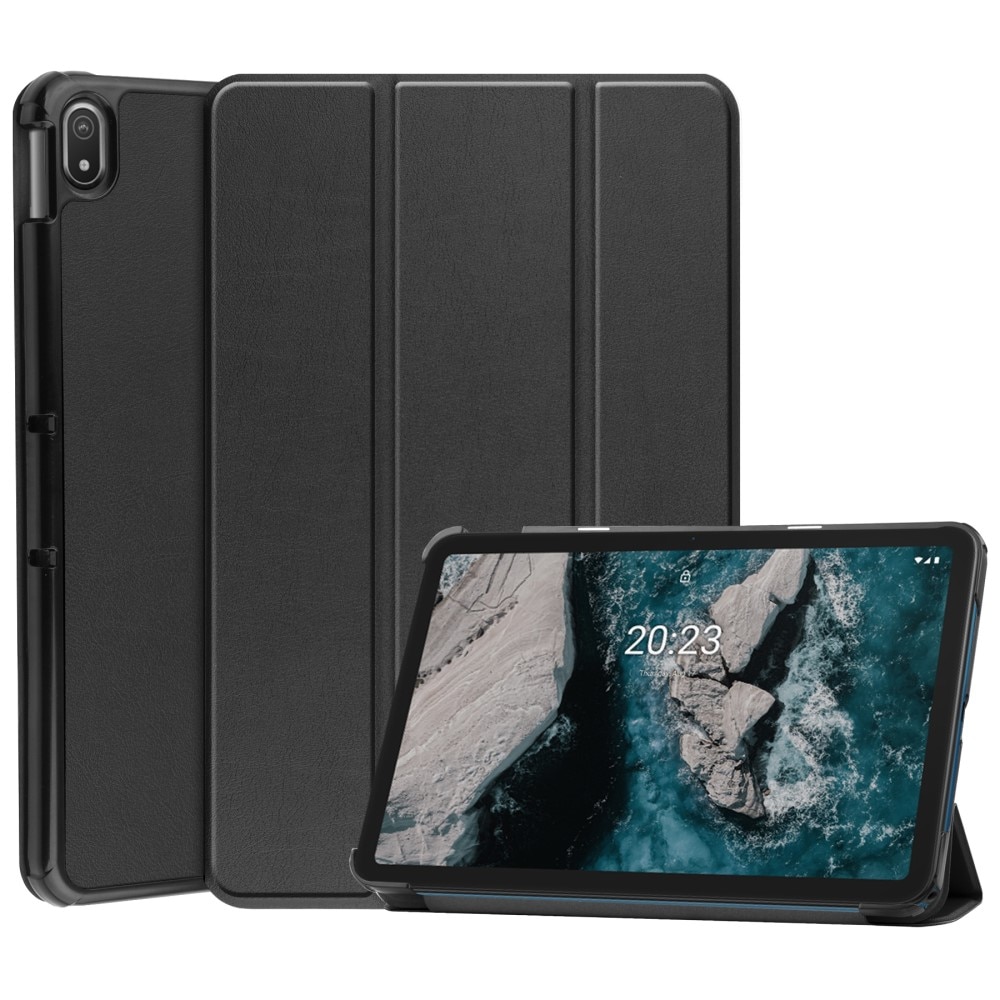 Étui Tri-Fold  Nokia T20, Noir