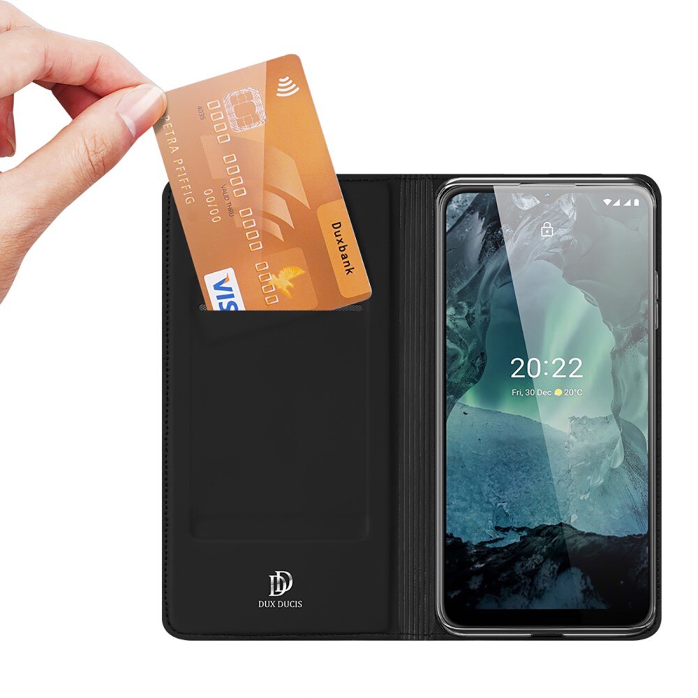 Étui portefeuille Skin Pro Series  Nokia G11/Nokia G21, Noir