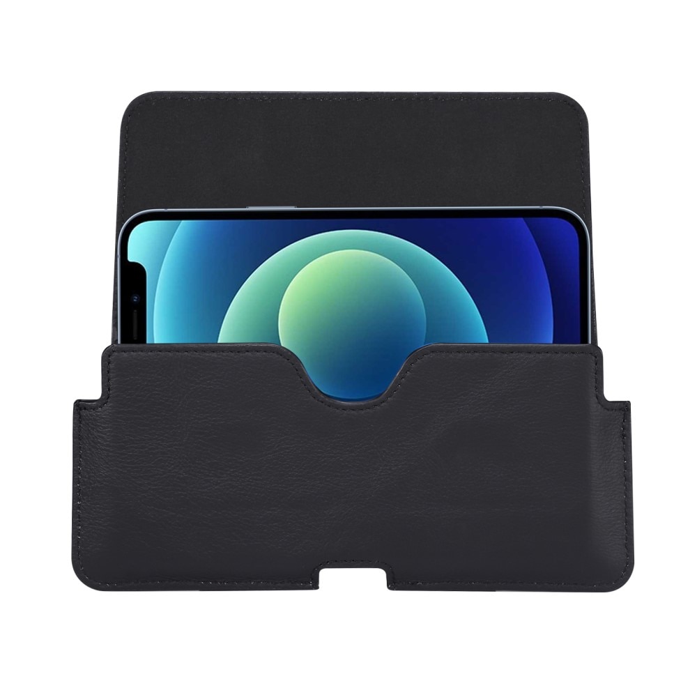 Sac-ceinture en cuir iPhone SE (2020), noir