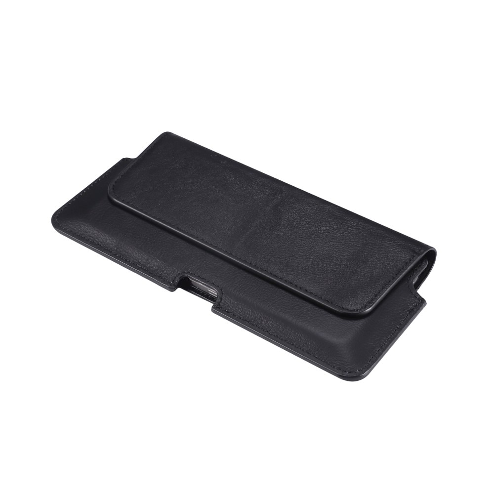 Sac-ceinture en cuir iPhone SE (2020), noir