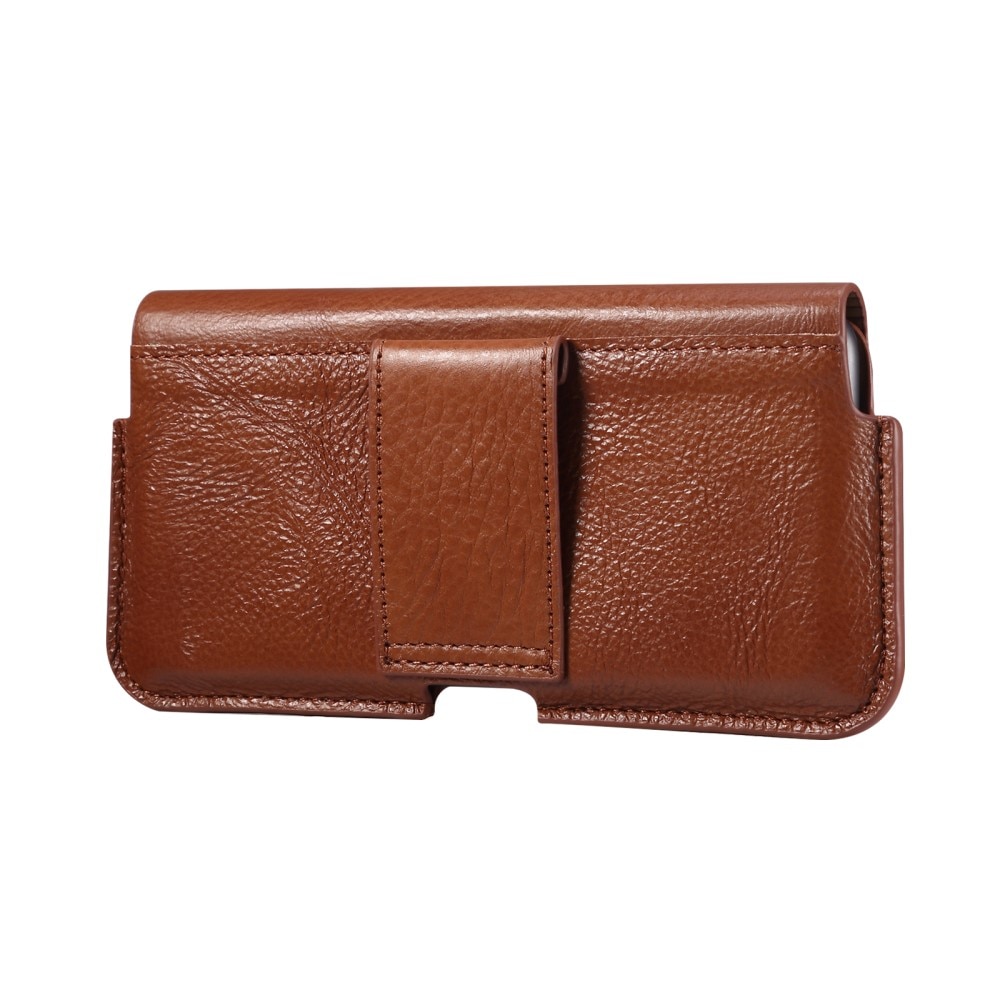 Sac-ceinture en cuir Motorola Moto G35, marron