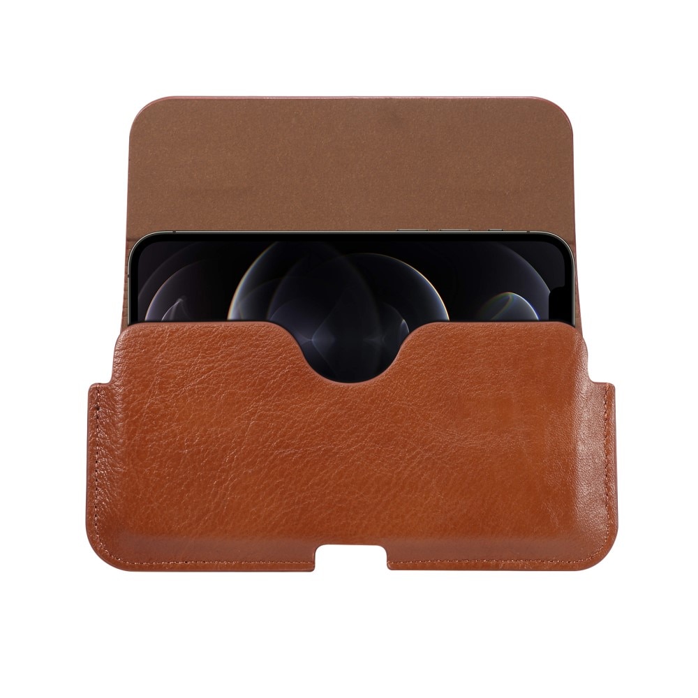 Sac-ceinture en cuir Motorola Moto G35, marron