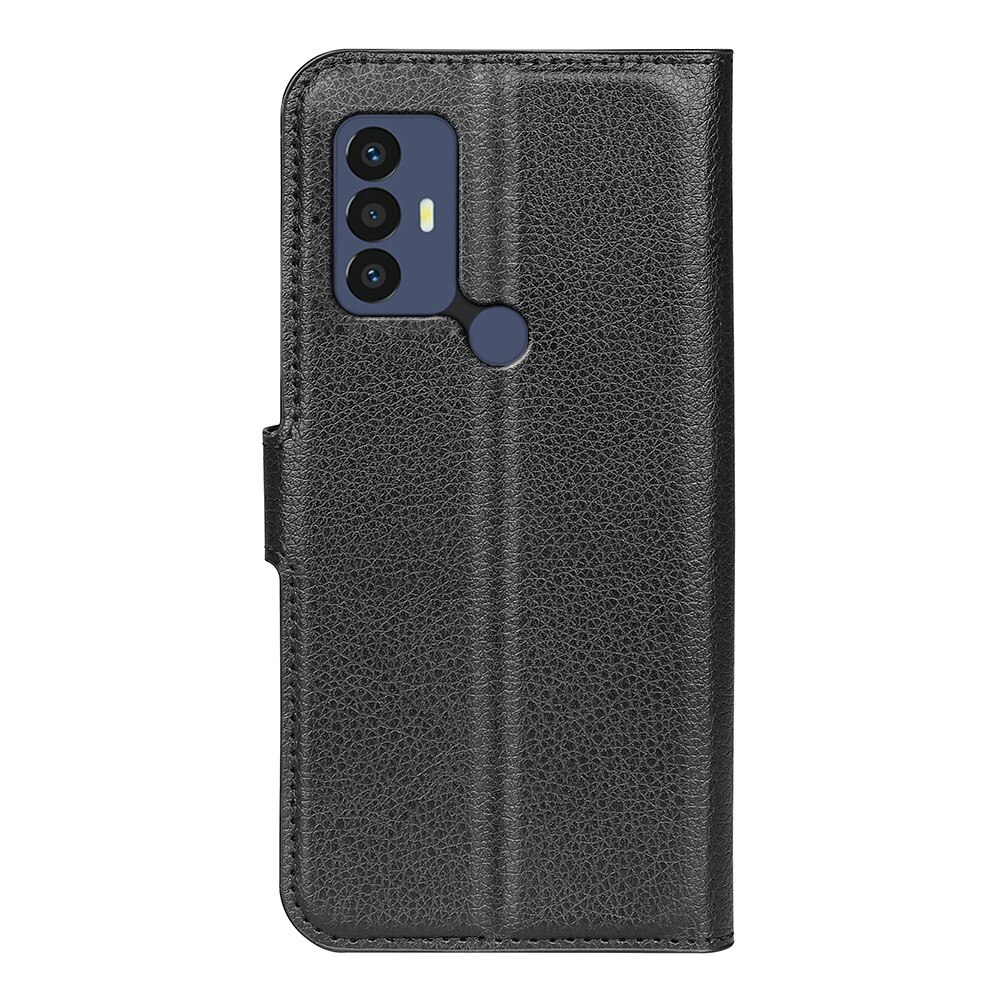 Coque portefeuille TCL 30/30E/305/306, noir