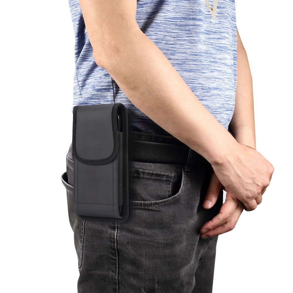 Sac-ceinture Slim pour mobile L, noir