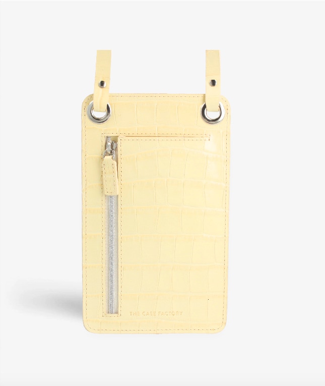 Smart Crossbody Sac Croco Yellow