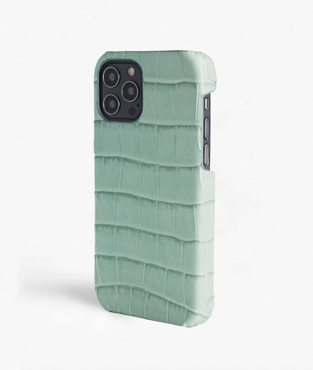 Coque iPhone 12 Pro Max Croco Vert clair